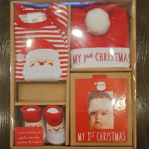 Essentials Baby Christmas Gift Set - Red and White